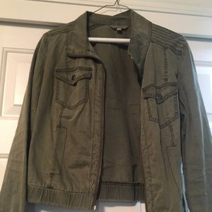 Nordstrom Army Green Bomber Jacket
